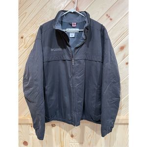 Columbia Mens Parka Windbreaker Jacket Full Zip Lined Sportswear Gray Size XXL